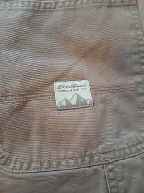 Eddie Bauer Tan Outdoor Rugged Mens Shorts Size 32